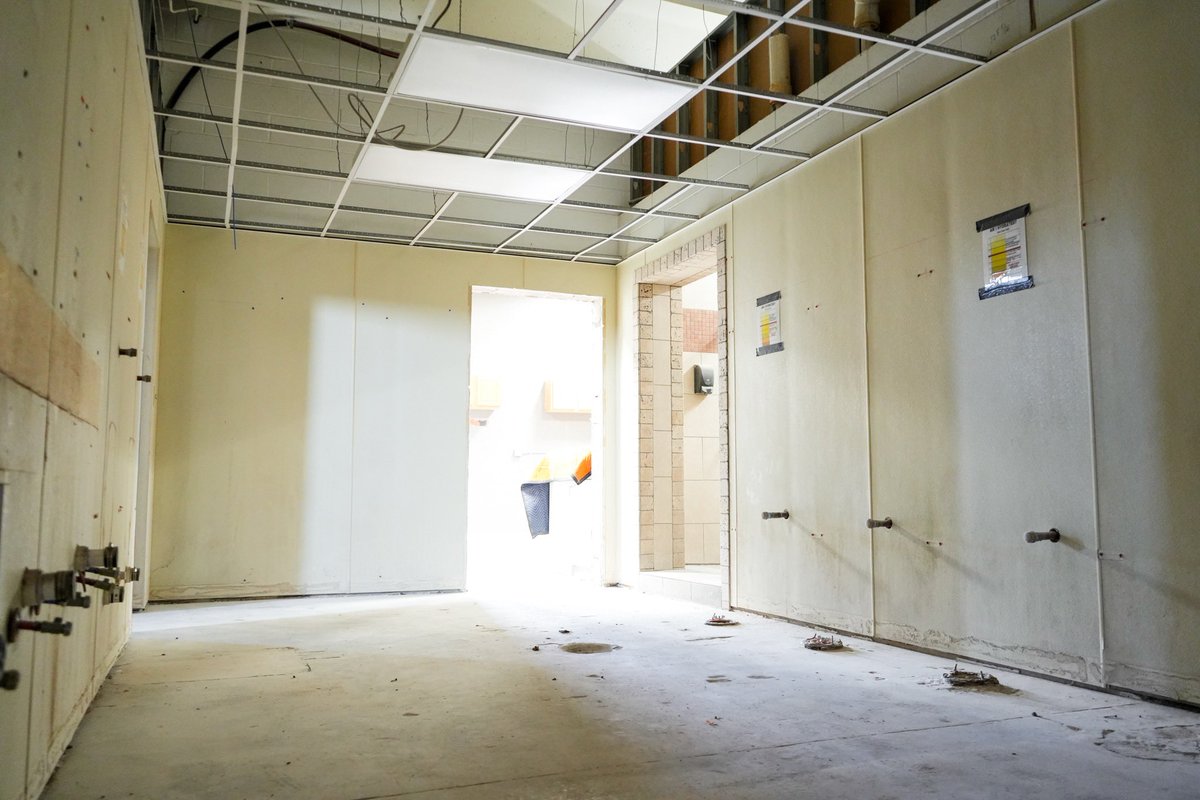 Investing in our guys. 🐅

4 weeks into the locker room renovation!🦺🧱🚧 
#RaiseTheStandard #TheChase