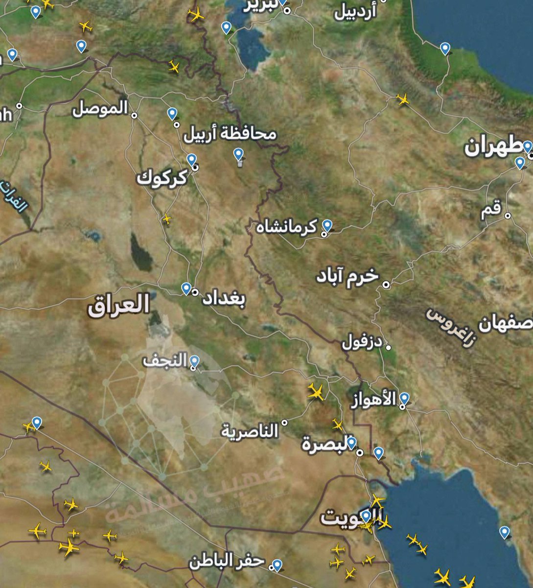 דיווחים על סגירת המרחב האווירי באיראן בקרוב, נראה שהמרחב האווירי מעל עיראק כבר פונה.