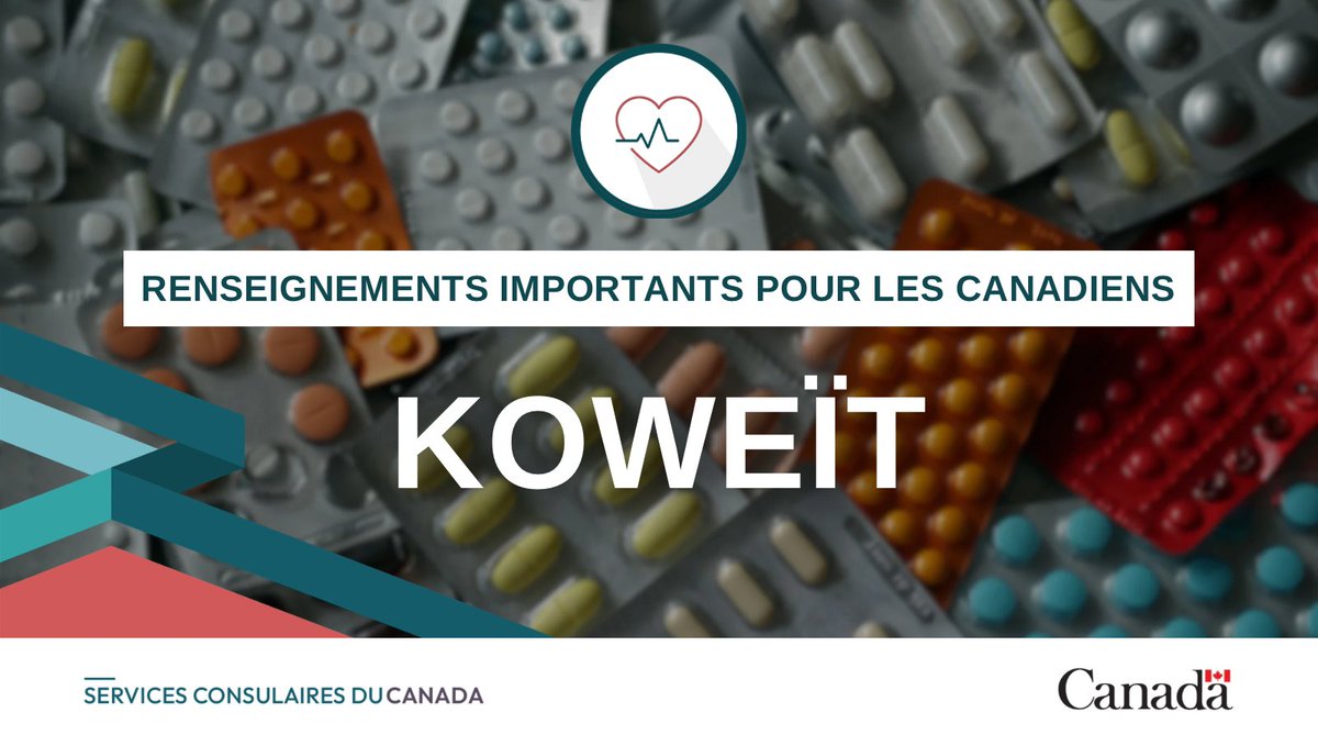 Si votre médicament est considéré comme une substance contrôlée par les autorités du #Koweït, vous devez obtenir une autorisation préalable auprès d'une ambassade ou d'un consulat koweïtien. Le non-respect peut entraîner la confiscation ou la détention. voyage.gc.ca/destinations/k…