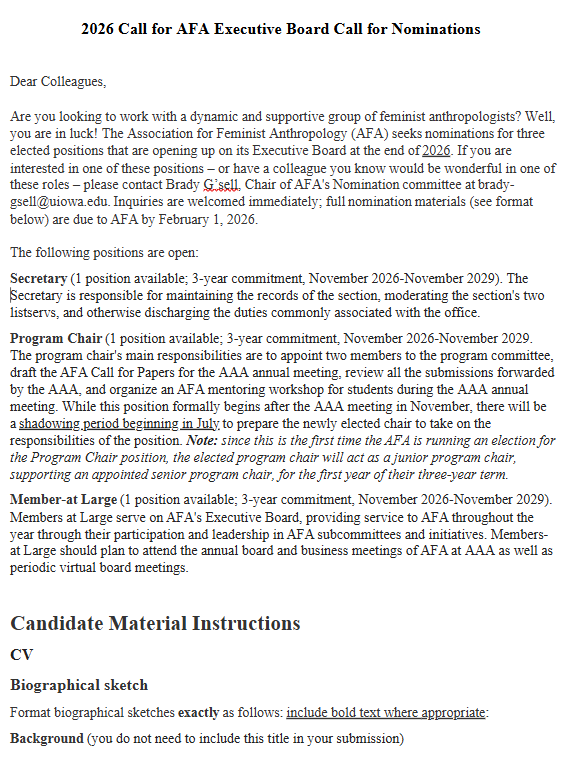 Association for Feminist Anthropology tweet media