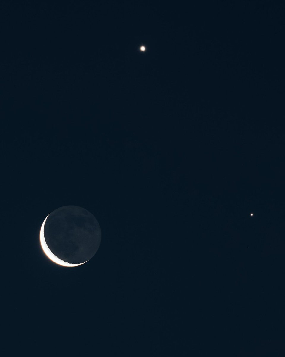 Moon, Venus and Saturn