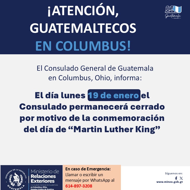 Consulado de Guatemala en Columbus, Ohio tweet media