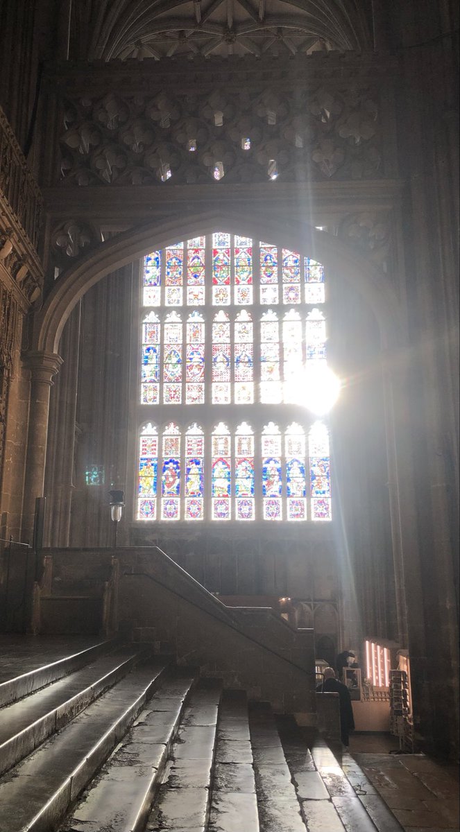 A hopeful image today to wish everyone (very belatedly) a Happy New Year and all the best for 2026. This is the sunlight streaming in through the windows at Canterbury Cathedral today, as I visited the city for a potential new project.