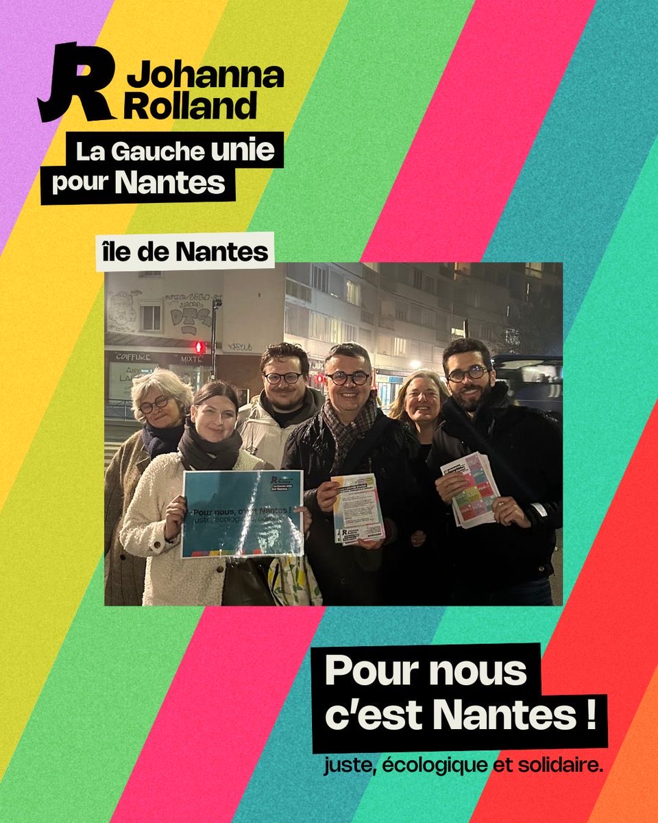 #nantescestnous 
Beaucoup d’engouements lors des porte à porte sur les 11 quartiers nantais pour le programme de la <a href="/GaucheUnieNtes/">La Gauche Unie pour Nantes</a> pour une ville toujours plus juste, plus solidaire et plus écologique ! On continue la mobilisation massive tous les jours ✊