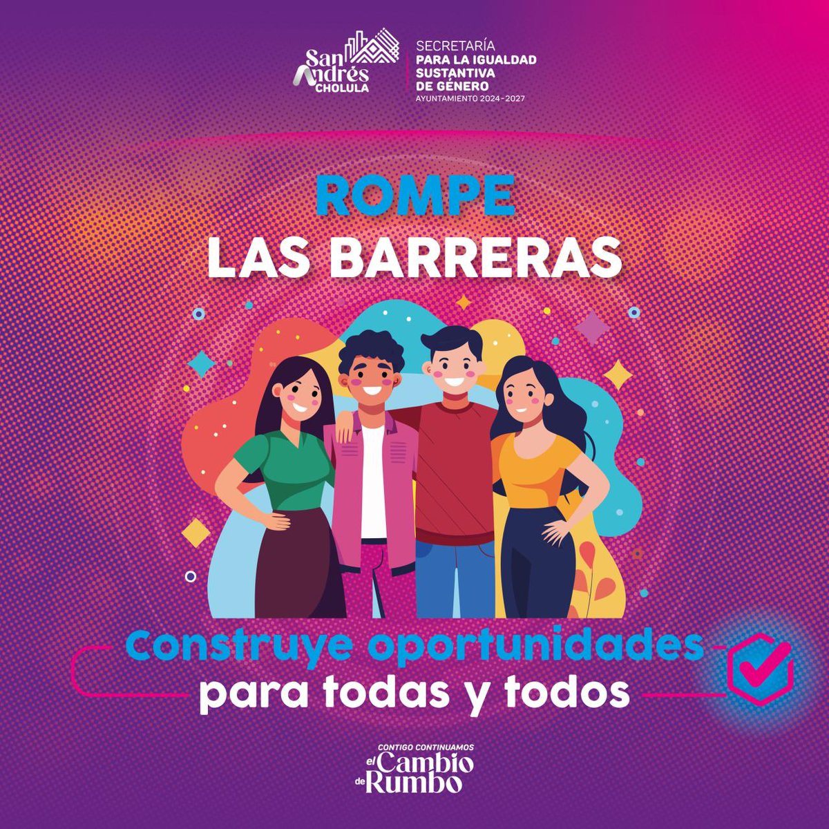 🤝 ♿Cuando eliminamos obstáculos fortalecemos la inclusión social, generamos oportunidades reales, ampliamos la participación, acceso y desarrollo para todas las personas dentro de nuestra comunidad.💼🏢

#ContigoContinuamosElCambioDeRumbo