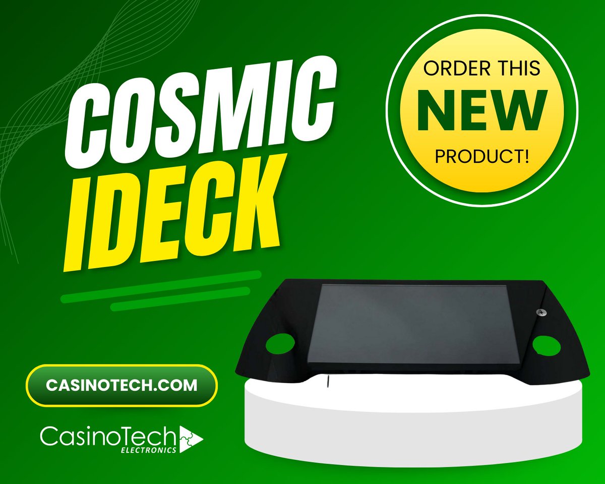 casinotech's tweet photo. 🚨 NEW | READY TO SHIP 🚨
Cosmic IDeck Button Panels—built for durability, responsive play, and a clean player experience. 🎰
Two models available:
🔹 Tovis Version (L18M7ATOLW) | Part #100381
🔹 Kortek Version (KTB156DPS01) | Part #100383 https://t.co/b6q0eif6E4 https://t.co/G7mS5xbza3