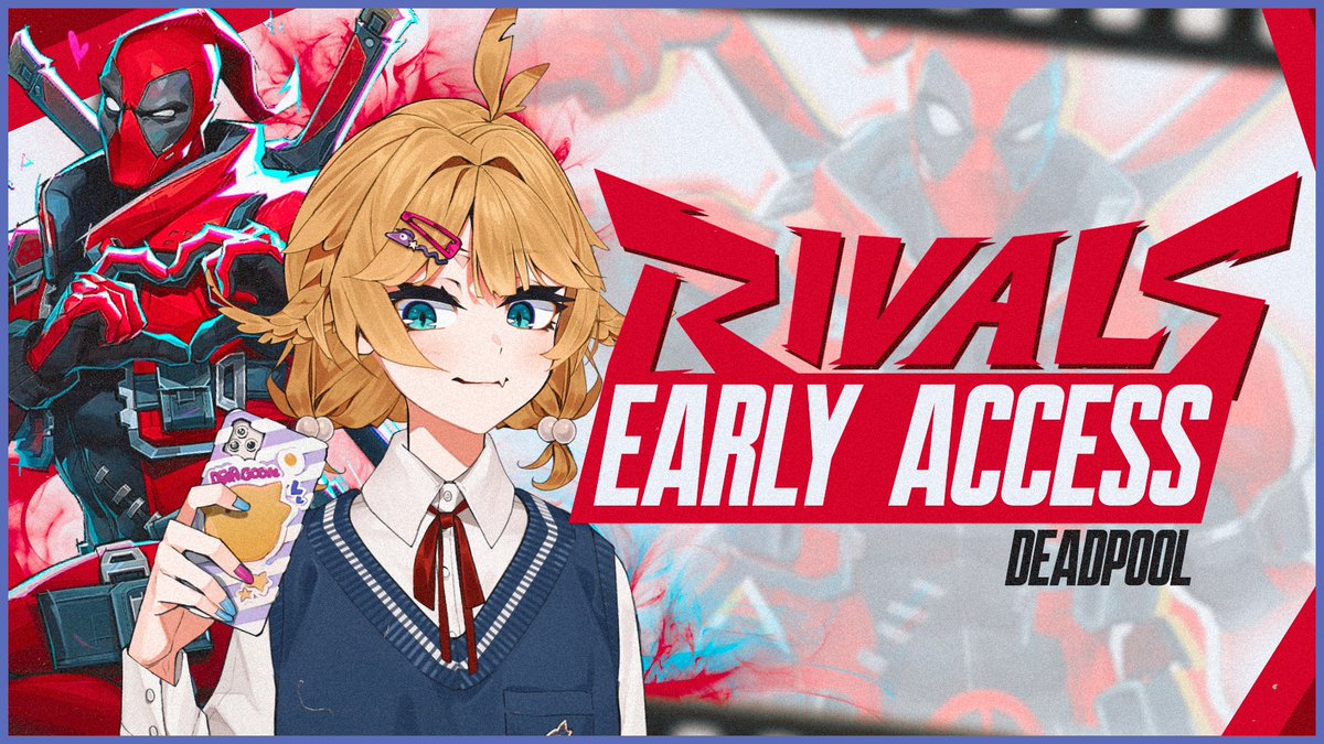 dokibird's tweet image. I'll be streaming early access of Deadpool TODAY on TWITCH at 2pm pst!! I might start 10 mins early for a quick chat. I'll be showcasing everything solo for an hour and then we meet up with the other creators for some matches after!

#pr #MarvelRivals #MarvelRivalsDeadpool
