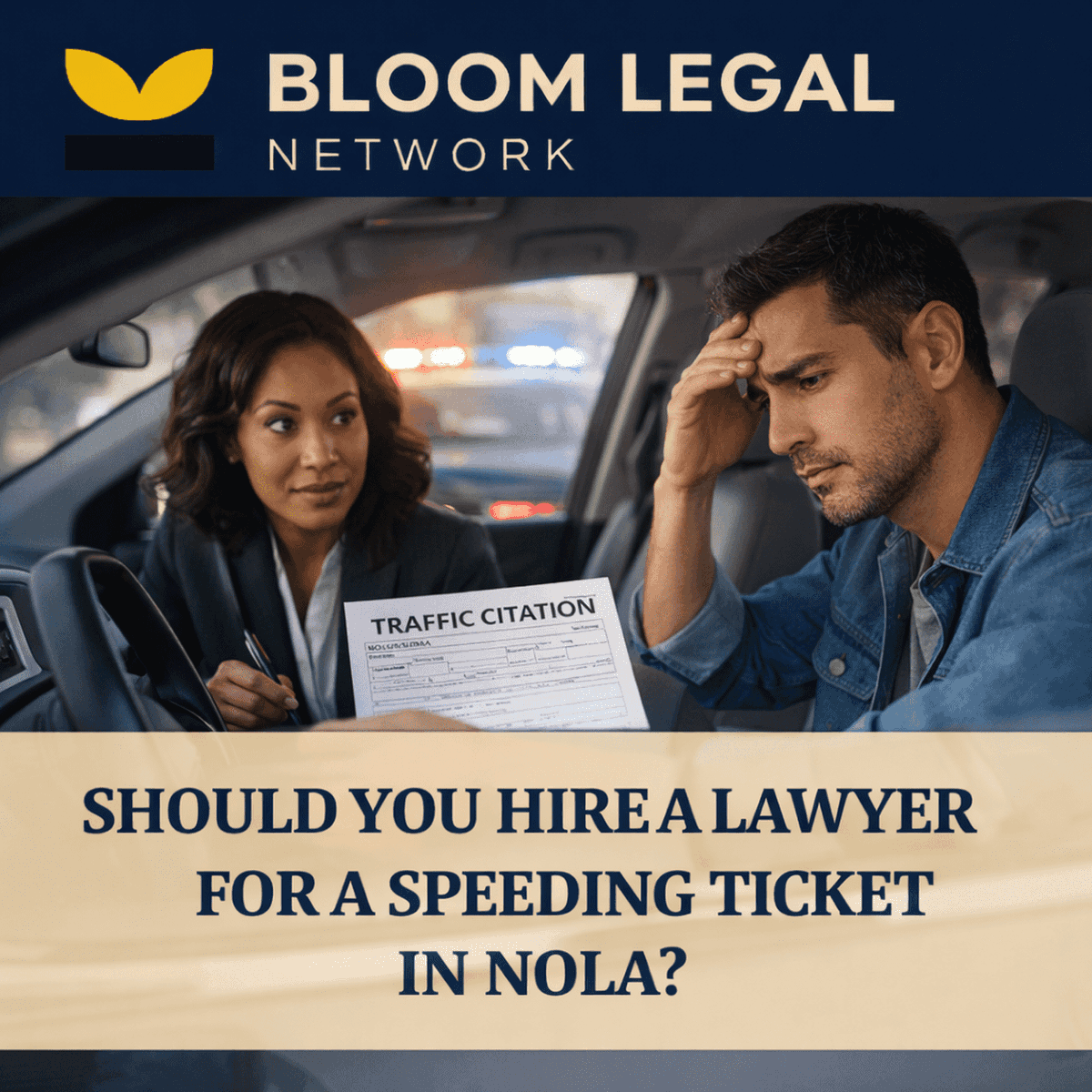 blegalnetwork's tweet photo. ⚖️ In Louisiana, paying a speeding ticket = admitting fault.
That one click can lead to higher insurance, license trouble, and even job risks.
Sometimes hiring a lawyer is the cheaper option.
LEARN MORE:  https://t.co/bCvRYNS8lW
#NOLA #TrafficLaw #DrivingRecord #BloomLegalNetwork https://t.co/iZSO0g89NZ