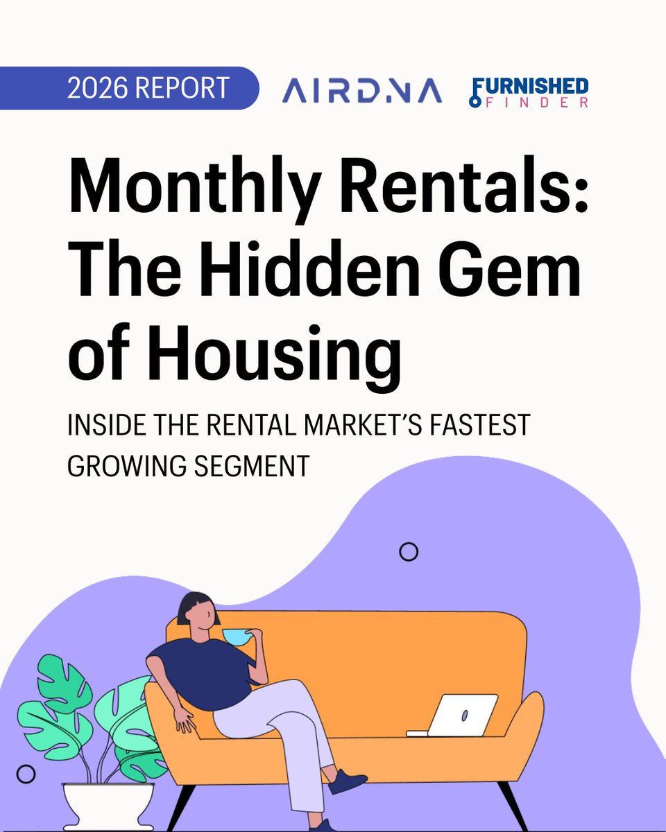 The mid-term rental market is on the rise, so we’ve teamed up with @furnishedfinder to deliver a first-of-its-kind analysis of U.S. monthly rentals.

Read the report 👉 bit.ly/3YDyvjy