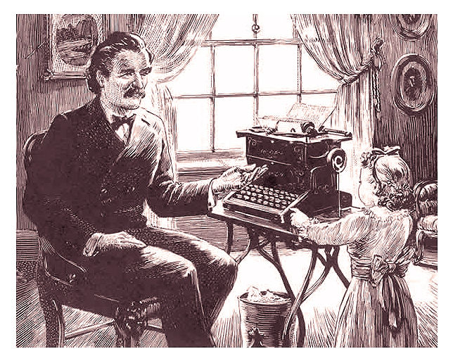 Mark Twain fue un pionero en el uso de la máquina de escribir. Se lo considera el primer escritor de renombre en mandar un original a su editor escrito de esta forma.

Ese original, enviado en 1883, se trató del ensayo "Vida en el Mississippi", sobre la sociedad sureña de los