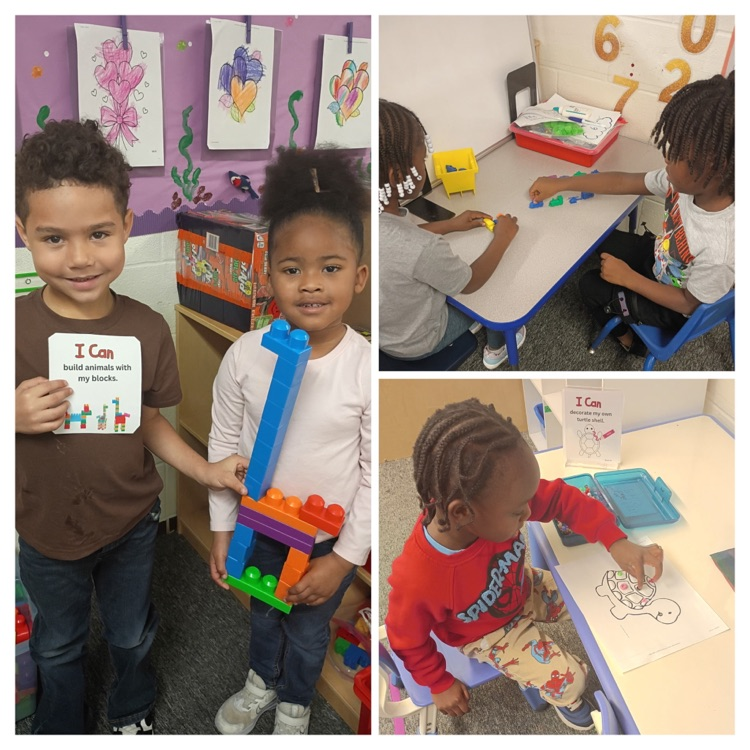 🐾 Mr. Waddel's busy tiny cats during centers time, exploring our animal theme! 🦁🐘
