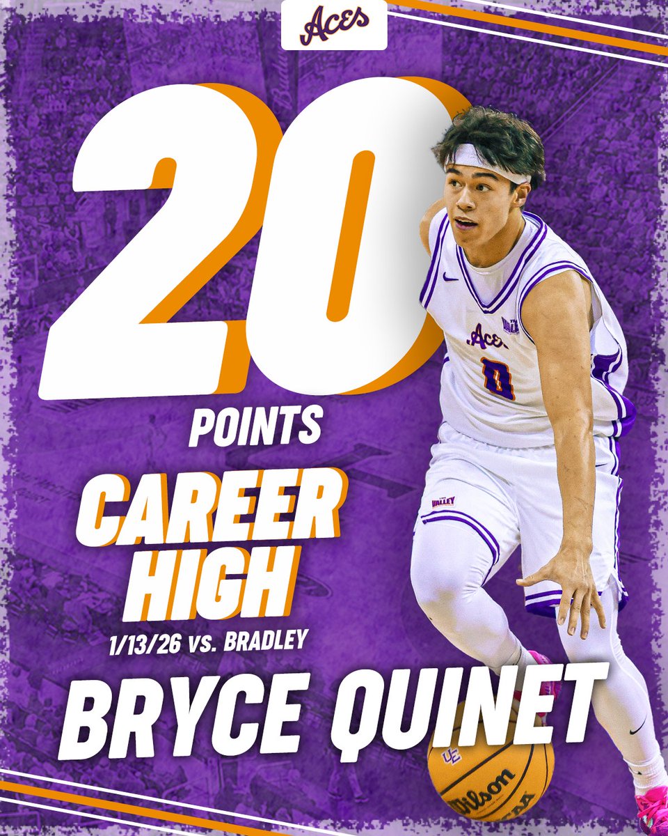 𝑭𝒓𝒆𝒔𝒉𝒎𝒆𝒏 𝒐𝒏 𝑭𝒊𝒓𝒆 🔥

Bryce Quinet finished with a career high 2⃣0⃣ points in last night's game vs. Bradley!

🏀#ForTheAces