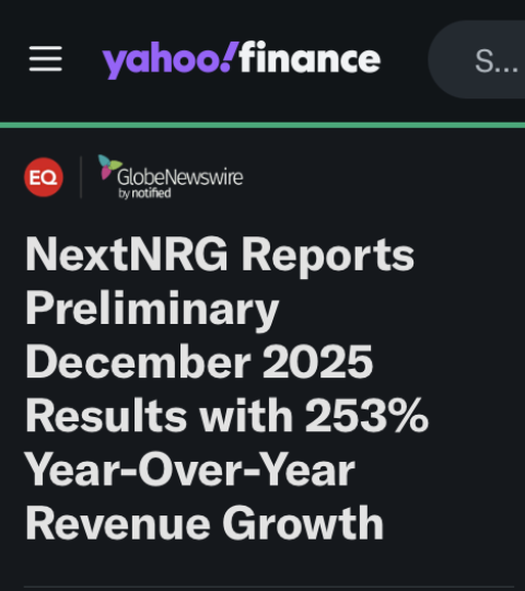 i1z2a3a4l5v6e7s's tweet image. Growth didn’t stall after the breakout year 
NextNRG Inc. (NXXT) still posted +7% MoM revenue growth and +14% MoM volume growth in December on top of triple-digit YoY gains 

That compounding profile explains analyst targets of $5.00–$6.00

$MSTR $BABA $OPEN $ABNB $DOW