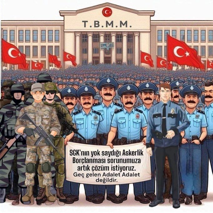 <a href="/bdemircioglu/">Dr. Burhanettin DEMİRCİOĞLU</a> Kıymetli <a href="/bdemircioglu/">Dr. Burhanettin DEMİRCİOĞLU</a>  çok teşekkür ederiz

 Devlet dediğin bir babadır. 
Baba evlatları arasında ayrım yapmamalı.

 Asker ve Polisler olarak bizde bu Vatanın evlatlarıyız

 Devletimizden #AskerlikBorçlanması  mağduriyetimizin artık çözüme kavuşturulmasını istiyoruz
<a href="/RTErdogan/">Recep Tayyip Erdoğan</a>