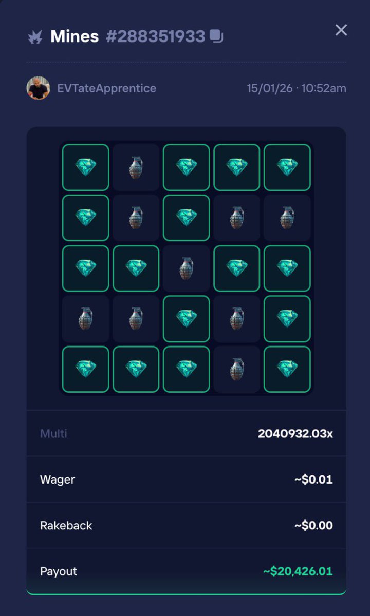 This guy won a 1k giveaway on my X a couple of months ago, used to chill in the VC doing penny bets afterwards and now hits the craziest thing I’ve seen. 

Wow. 

RT, Like &amp; follow for $25 giveaway