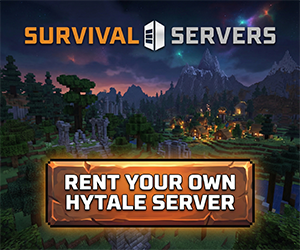 I've partnered with #SurvivalServers to host my fist community Hytale server. Expect to see more streams of us exploring the land of Orbis!

Rent your own server today and have access to instant setup, 24/7 support, and mod support!

> survivalservers.com/?trckaff=226391