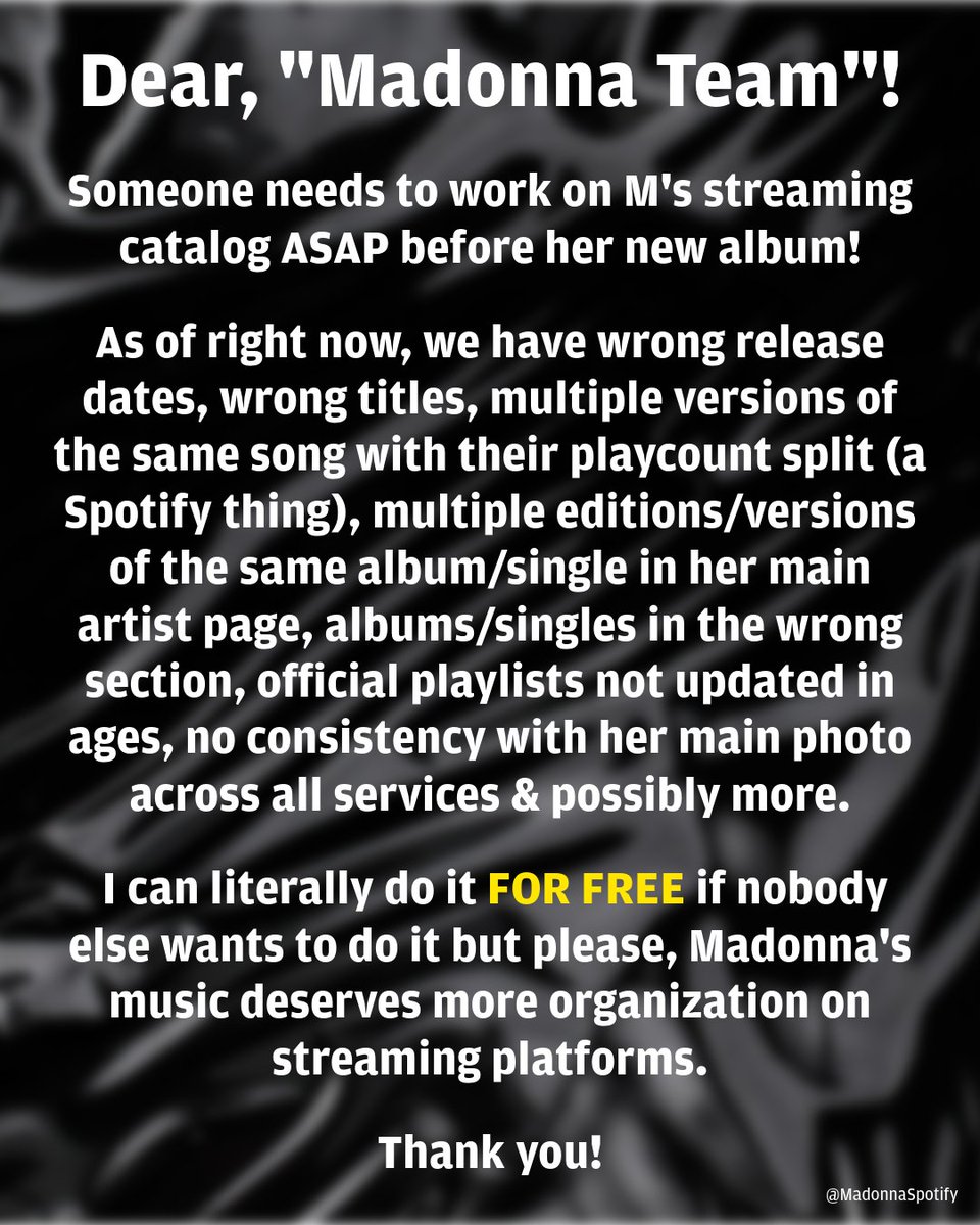 Madonna on Spotify 𝗜𝗦 𝗖𝗢𝗡𝗙𝗘𝗦𝗦𝗜𝗡𝗚 tweet media