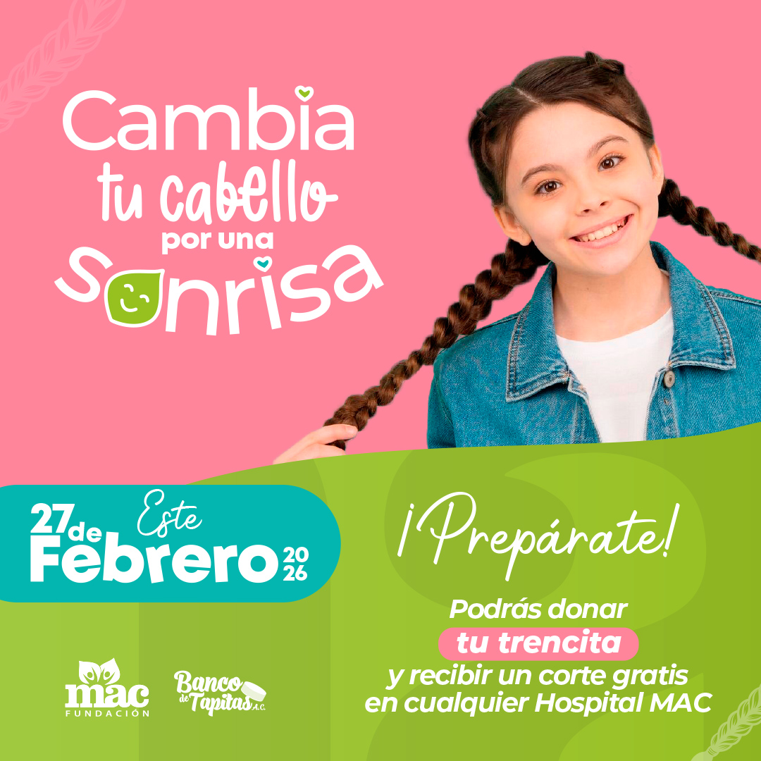 💇‍♀️✨Tu cabello puede ayudar a cambiar una historia.
Arranca la campaña #CambiaTuCabelloPorUnaSonrisa para recolectar 4 mil trenzas y apoyar a niñas y mujeres con cáncer.
📅Hasta el 27 de febrero
📍25 hospitales en todo el país
🔗bit.ly/4sxosKy
<a href="/bancodetapitas/">🎗 Banco de Tapitas</a>