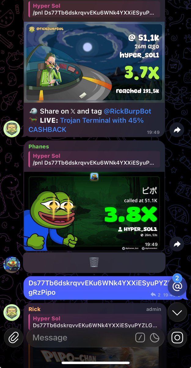 Sol_hyper1's tweet image. 3X up from  my call $ピポ
TG frens always eating good 🔥🔥
#uzaksehir #sstvi #SolanaMemeCoin
