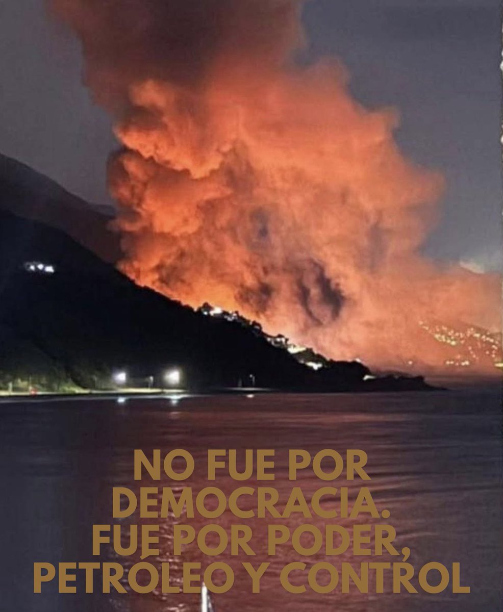 #BuenMiércoles camaradas ☀️

No fue por democracia.
Fue por poder, petróleo y control. 😡✊🏼