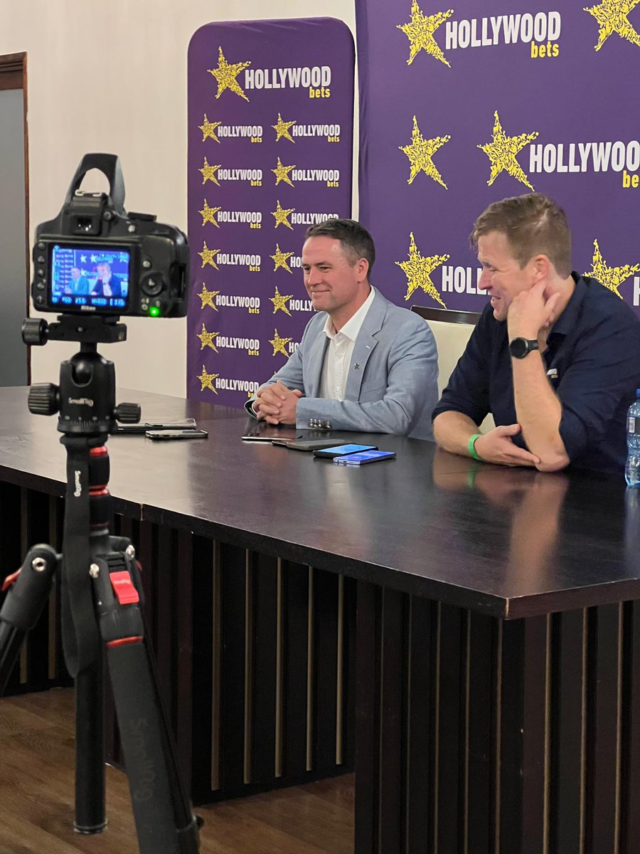 Hollywoodbets's tweet photo. What a night 🔥

AFCON Semi-Finals on the big screen, an electric Hollywoodbets Greyville crowd, and the official reveal of football legend Michael Owen as the newest member of the Hollywoodbets team.

From the first whistle to the final reveal, this one delivered. https://t.co/MrIrSogaGV