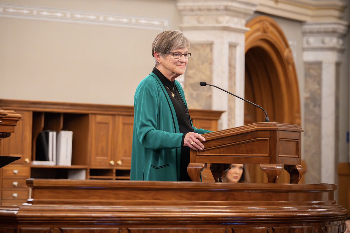 GovLauraKelly's tweet image. Last night, I delivered my final State of the State address to the #ksleg. As the leaders of our state, we must put Kansans first and remember that civility is a winning formula.