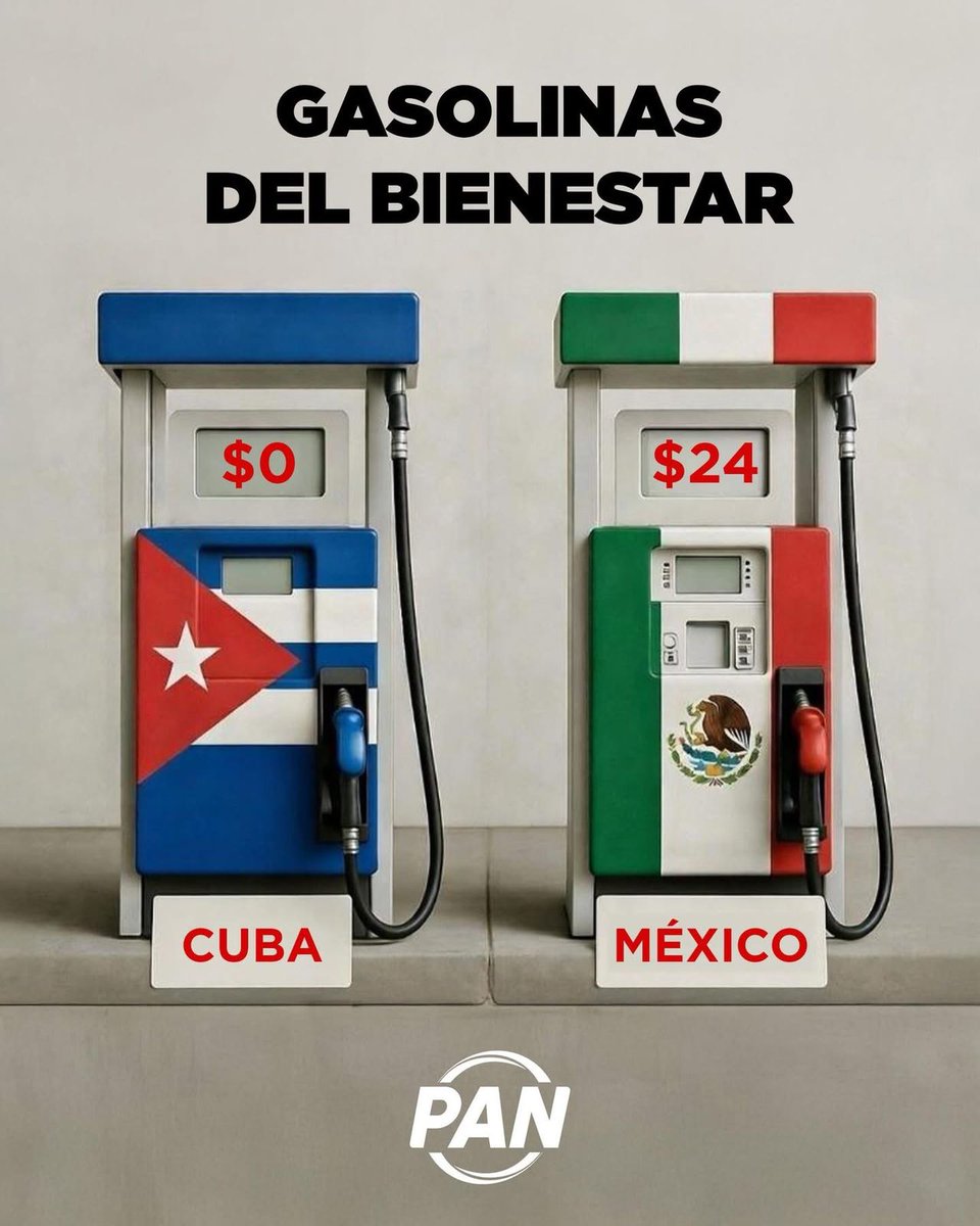 Gasolina cara para los mexicanos, pero gratis para el dictador Díaz-Canel.

Así las prioridades #Morena.