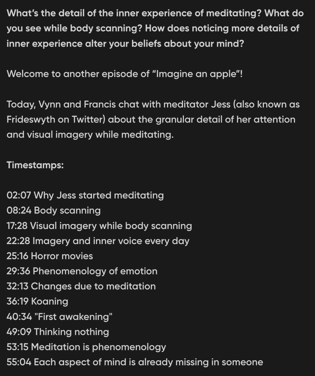 "Imagine an apple" Podcast tweet media