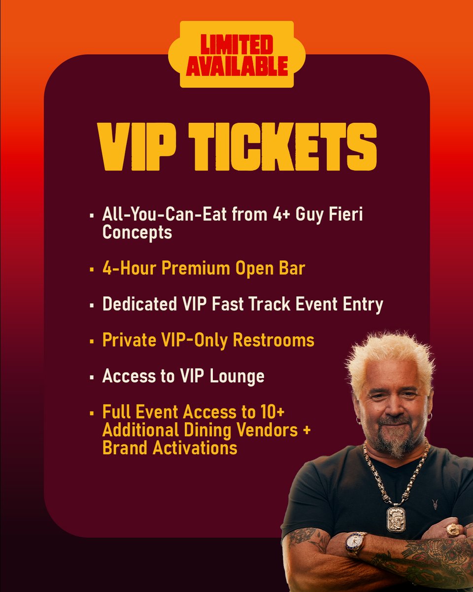 Guy's Flavortown Tailgate tweet media