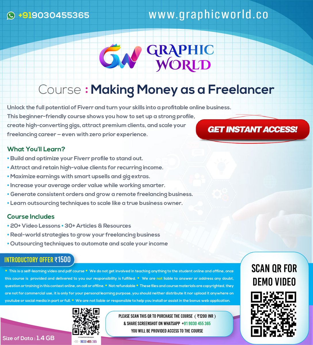 activecomputech's tweet photo. Course : Secrets to Making Money on as a Freelancer

Demo : 

https://t.co/ugVtgd0zRG

📲 Get the Course Now: WhatsApp Us

 https://t.co/OqxAuyaZdP https://t.co/GMnvMxdsL4