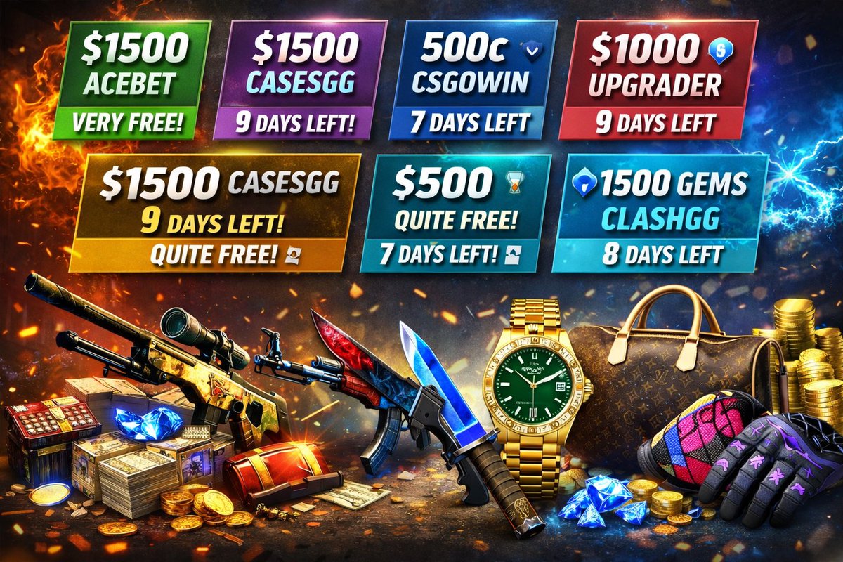 rwrdsgg's tweet image. 20$ for RT/Like/Tag a friend

Check out my bi-weekly leaderboards rwrds.gg
-1500$ Acebet Ends in 6d 
-1500$ Casesgg Ends in 9d 
-500c CSGOWin Ends in 7d 
-1000$ Upgrader Ends in 9d
-1500gems Clashgg Ends in 8d

Highrollers feel free to dm me for bonuses