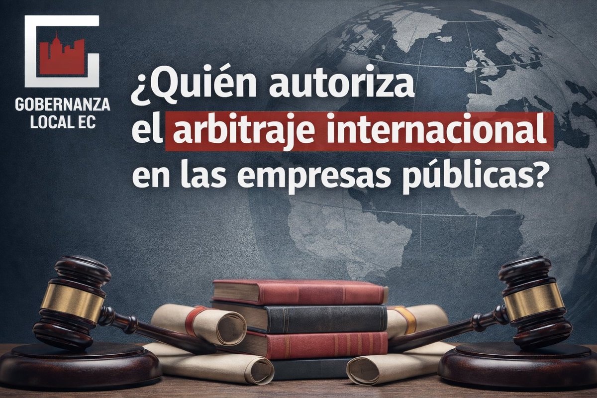 ec_local's tweet photo. ¿Quién debe autorizar el arbitraje internacional en las empresas públicas?

Un tema clave de competencia, legalidad y responsabilidad institucional.

🧵 Analizamos el criterio de @PGEcuador al respecto, aquí:
👉 https://t.co/08HnUOKZ0O https://t.co/X17DK3dKfj