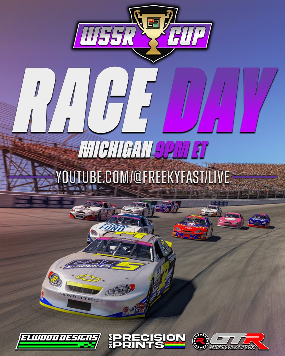FULL THROTTLE AHEAD 🏁

Next up is the Michigan International Speedway. Wide lanes, blistering speeds, and nonstop pack racing set the stage as the second half of the season rolls on. Who’s ready to make it count in the Irish Hills?

#iRacing | #WSSR | <a href="/ElwoodDesigns/">Elwood Designs</a>