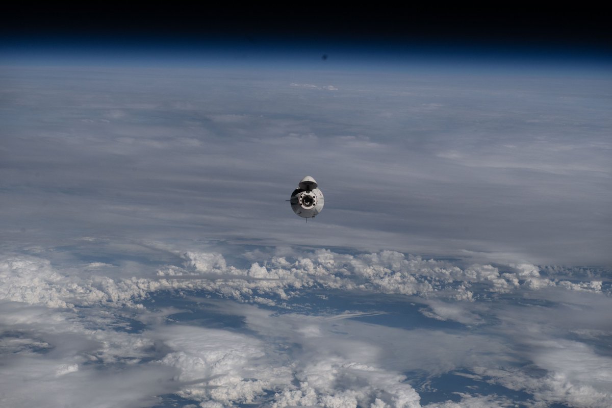 SpaceX's tweet image. Dragon and the Crew-11 astronauts are set to depart the @Space_Station this evening. Webcast starts ~15 minutes ahead of undocking → spacex.com/launches/crew11