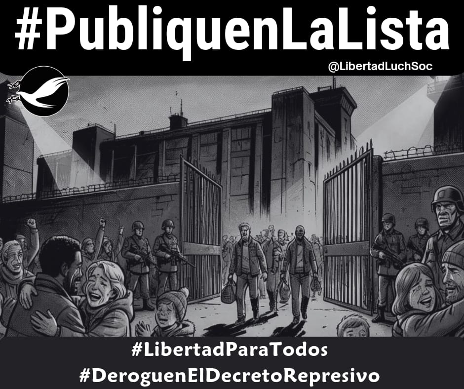 LibertadLuchSoc's tweet photo. 🗣️ DESMENTIDO 2 | #14Enero | Es falso que se hayan excarcelado a 400 personas desde diciembre, como afirma @delcyrodriguezv. Hasta hoy han salido de prisión 100 #PresosPolíticos. No mientan más. Muestren la lista de excacelados, como hemos hecho las ONGs de DDHH #PubliquenLaLista https://t.co/PhQl0BS3jd