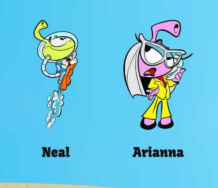 Capndragn94's tweet photo. I thought these were fan characters at first, but they're on the Snorks reboot website in the characters section. I like them. According to the website all the illustrations are done by Dave Alvarez. #snorks #davealvarez #snorksreboot #lisha #laly #glitch #neal #arianna https://t.co/zOroF4fArS