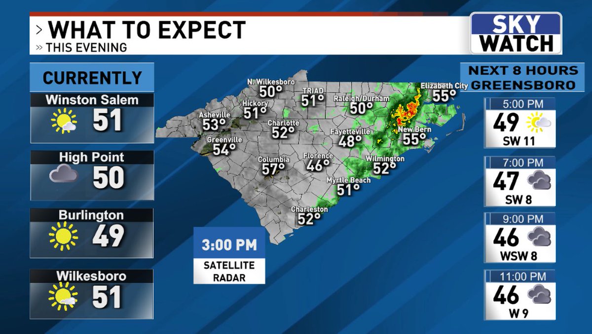 JonathanWeant's tweet image. Good afternoon, here's a look at what's currently going on across the area and what to expect over the next 8 hours.