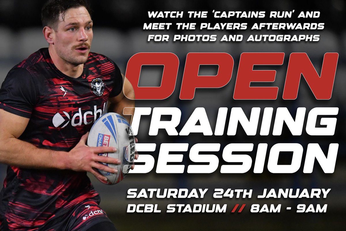WidnesRL's tweet image. 🙌 We will be opening the doors to supporters next Saturday morning!

Fans are invited to attend the club’s Captain’s Run ahead of our fixture against Thatto Heath Crusaders!
 
#InOurDNA