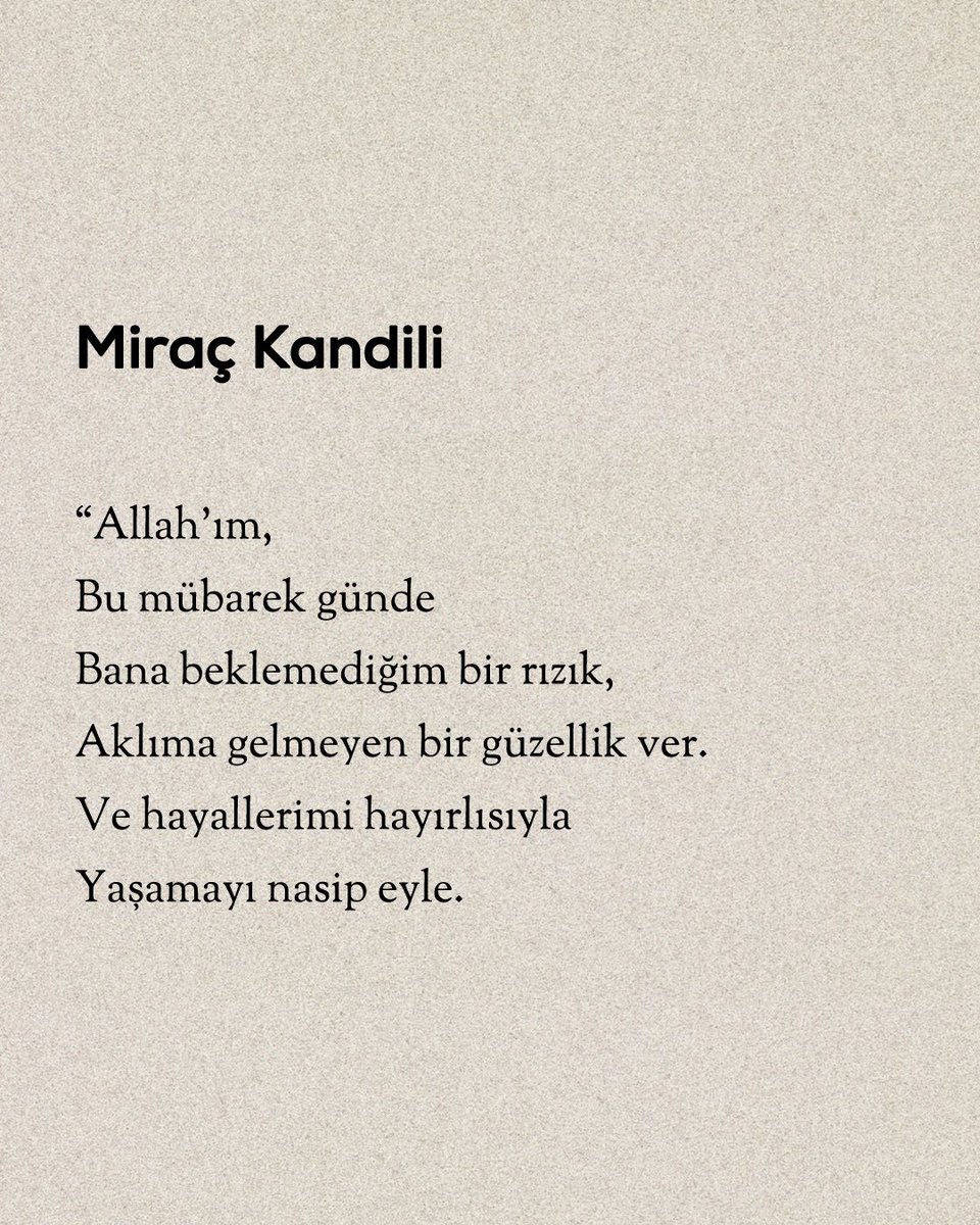 Miraç kandilimiz mübarek olsun.