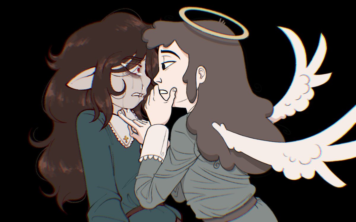 "is it guilt that eats you alive, or is it something more?" #hauntedhotel vessaddon collab with the amazing incredible showstopping <a href="/forganforge/">Forgan</a> !! 🦴🪽