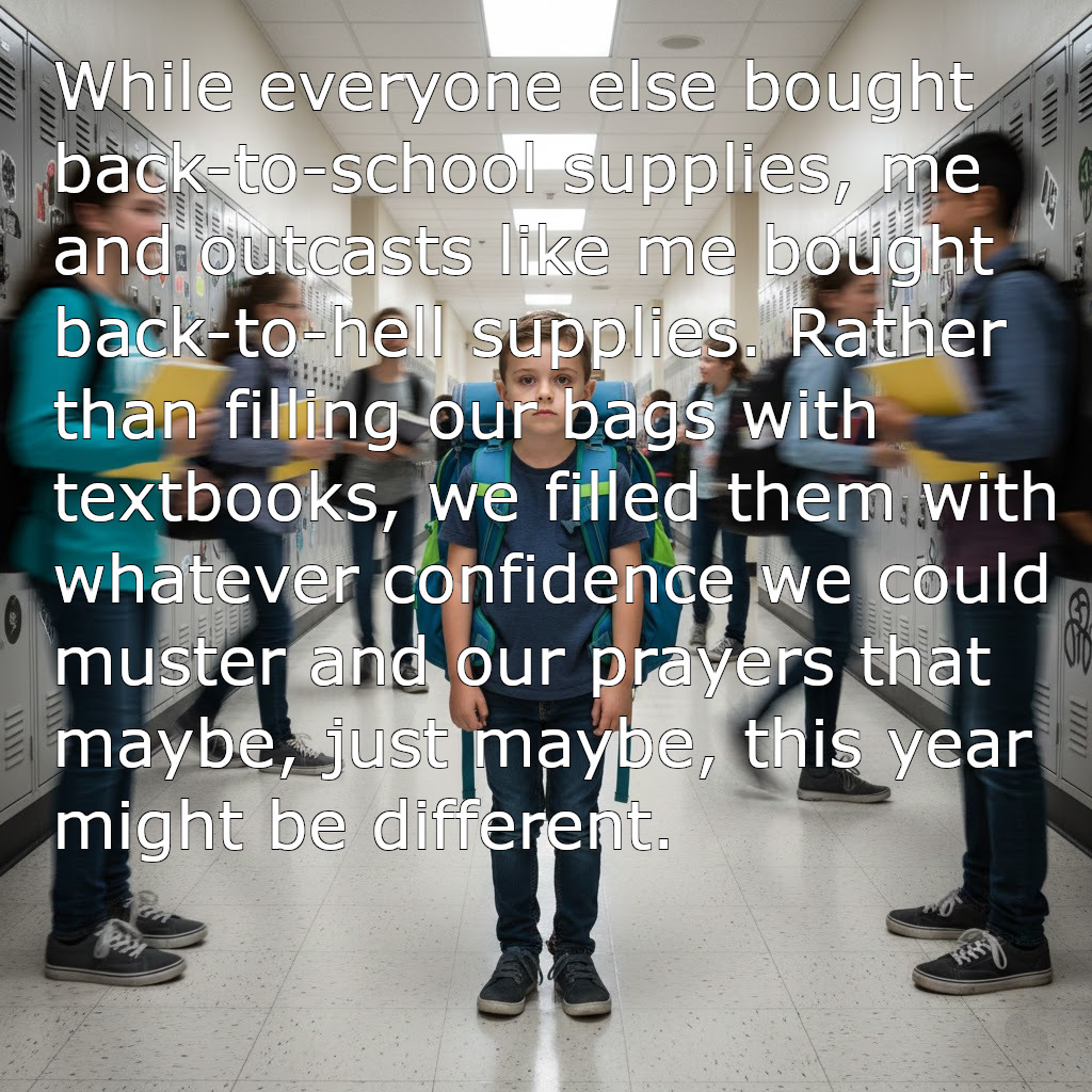 We may have bruises and scars in the shape of sticks and stones, but our skin will be forever thicker for it. 

You can find more of my longer poetry at: wattpad.com/user/StellaWol…

#poetrycommunity #bullying