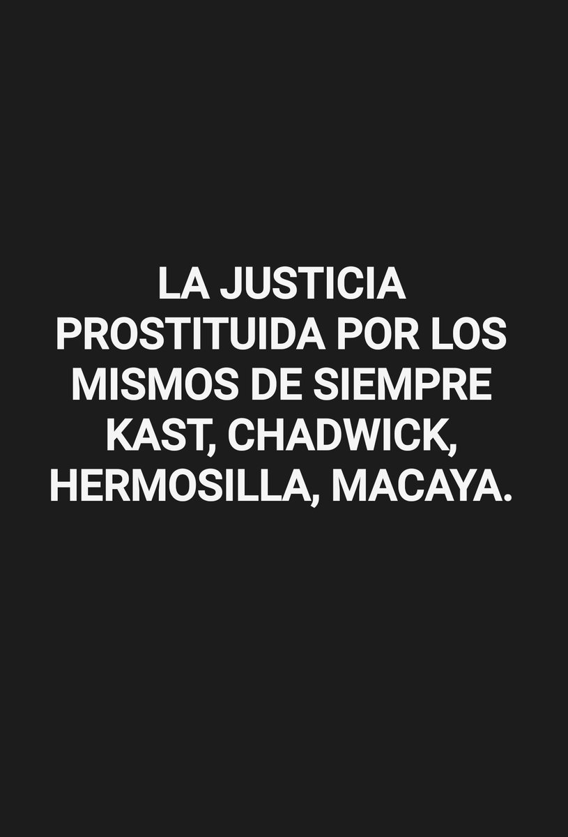 Así no más con la injusticia chilena..!!