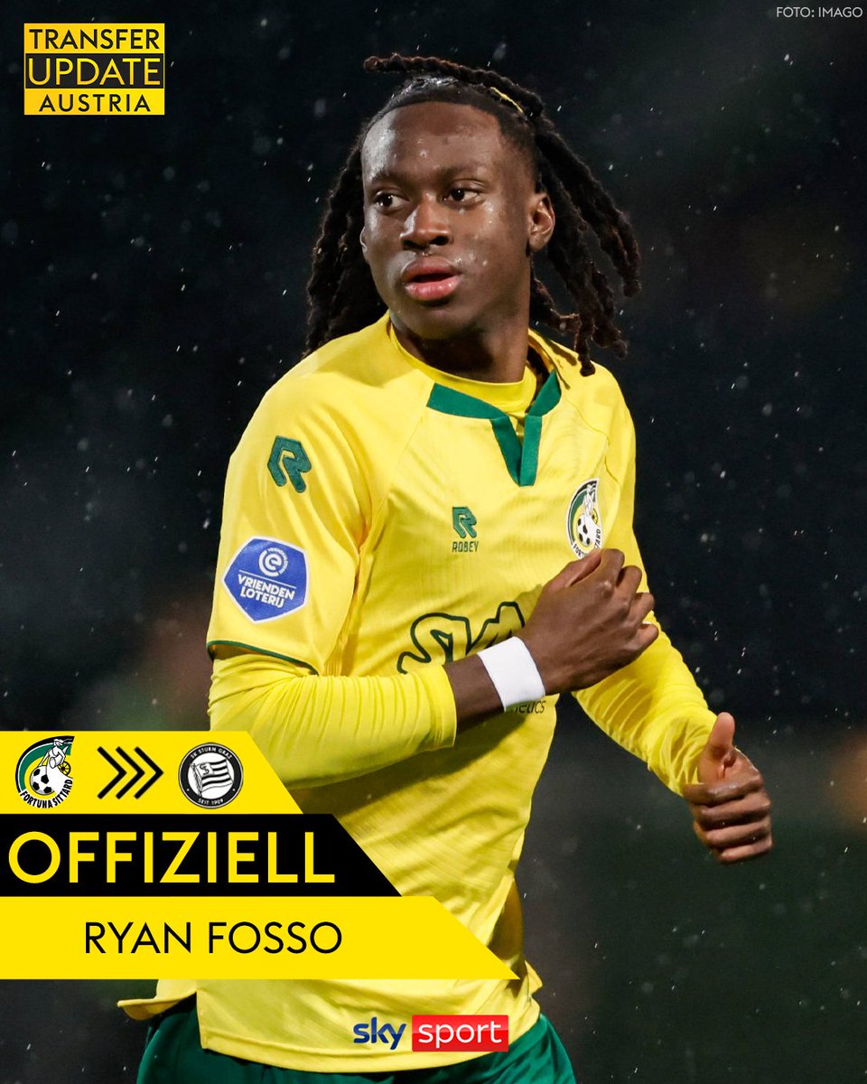 SkySportAustria's tweet image. Sturm Graz reagiert auf den Abgang von Tochi Chukwuani und verpflichtet Ryan Fosso von Fortuna Sittard aus der Eredivisie! 

skysportaustria.at/offiziell-stur…

#SkyBuliAT #Sturm #STU #Fosso #inundaut #TransferUpdate