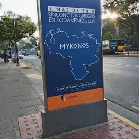 fabrahamgr's tweet photo. Nuestro más contundente rechazo a la decisión de la alcaldía de Chacao de publicar unas vallas comerciales,en ese municipio, donde se omite la Guayana Esequiba  del mapa oficial de Venezuela.
¿Descuido o ignorancia?. https://t.co/1XlOLeWVaZ
