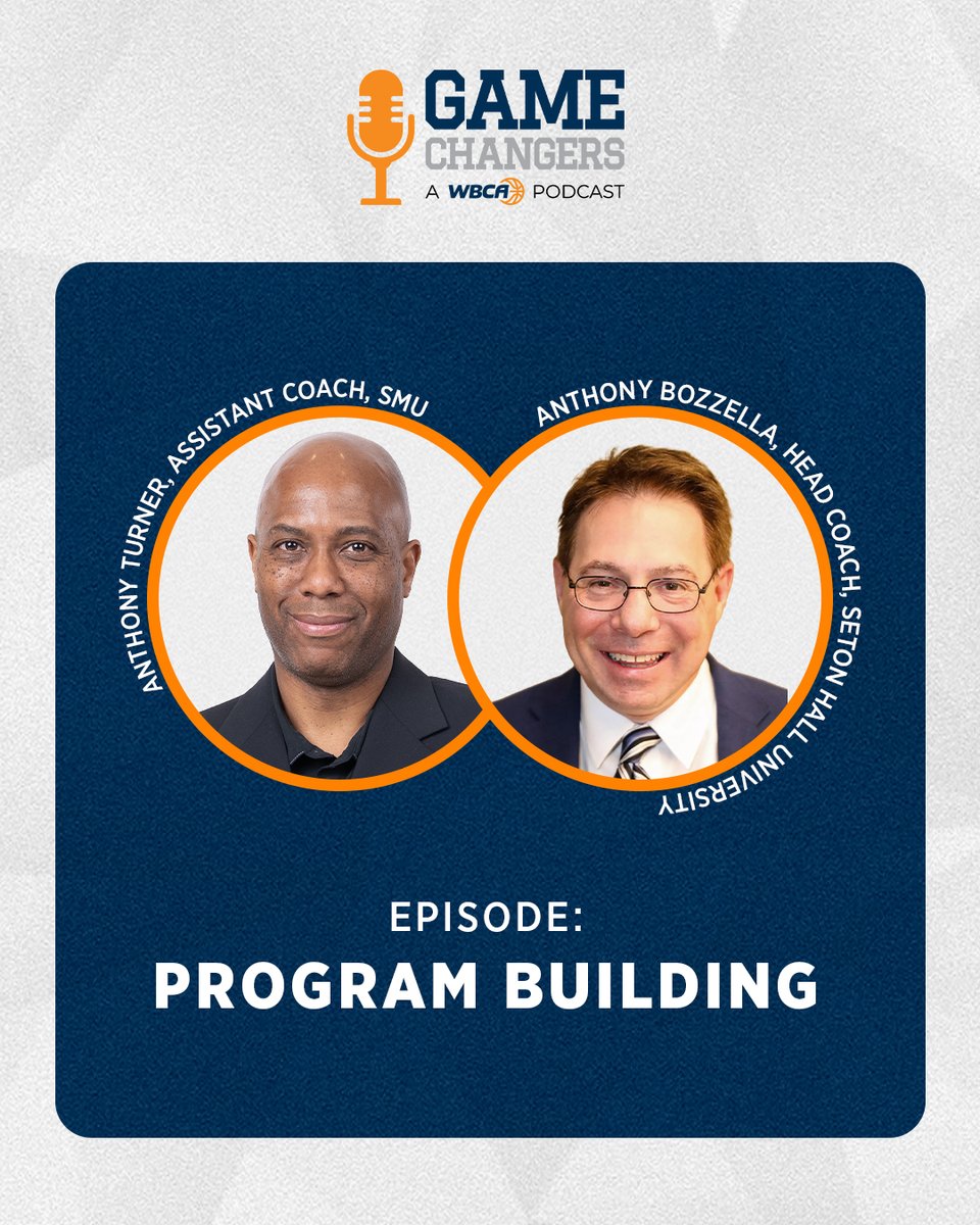 WBCA1981's tweet photo. New #WBCA Game Changers episode 🎙️

Host Anthony Turner sits down with @SHUWBB's @TonyBozzella to talk program building, roster construction in the transfer portal era, mentoring coaches, and the biggest threats facing women’s basketball.

Listen now 🎧 https://t.co/gNTofbAiPa https://t.co/1C1vJSmNKR