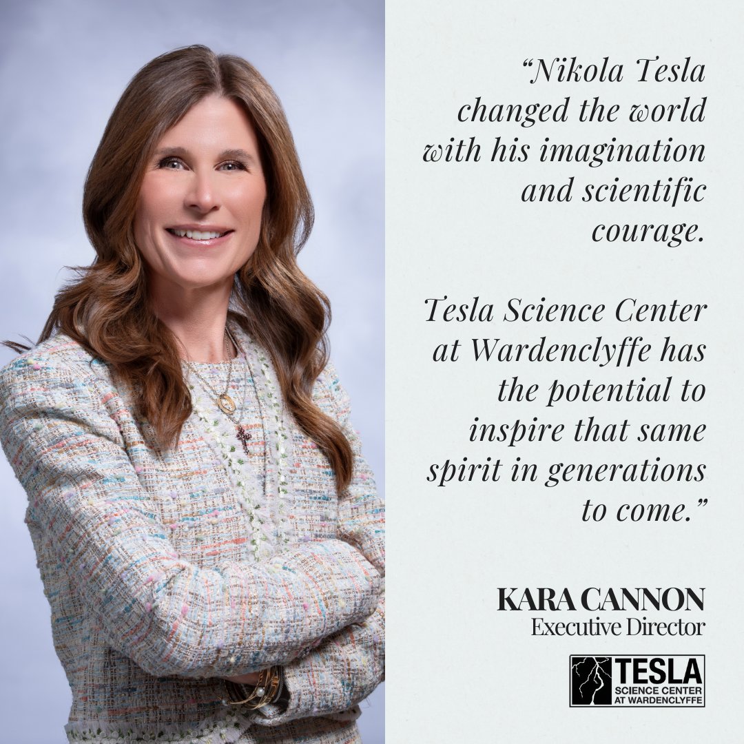 teslascience's tweet image. “Nikola Tesla changed the world with his imagination and scientific courage. This site has the potential to inspire that same spirit in generations to come.”
— Kara Cannon, Executive Director

We’re excited to welcome Kara Cannon as Executive Director of Tesla Science Center at…