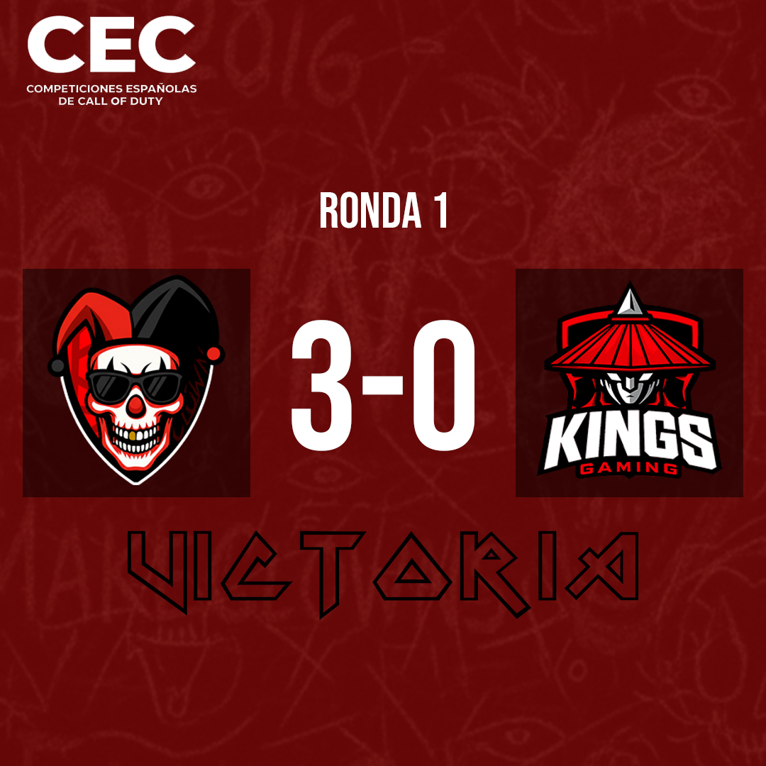 TeamClownGaming's tweet image. ✅VICTORIA ✅ Torneo @CompeticionesES 

🆚#KingsGaming

👤@SrLoPPy @Viilaasss_14 @WHITE_jeez @Exyzer 

🤟PARTIDAZO y nos vamos a la siguiente ronda 🤟

Suerte a los chicos de #Kings 🙌

#WeMakeClowns 🤡