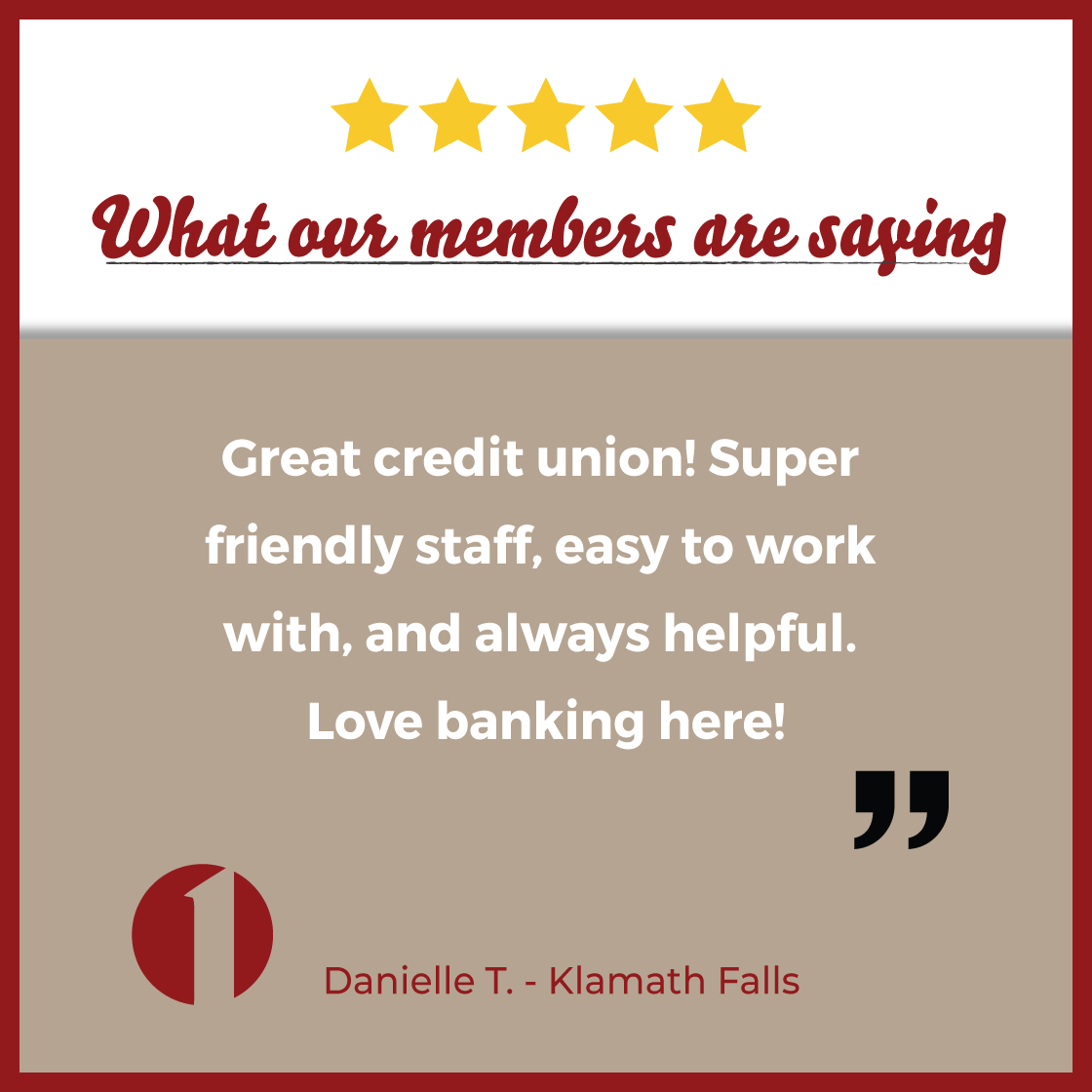 First Community Credit Union tweet media