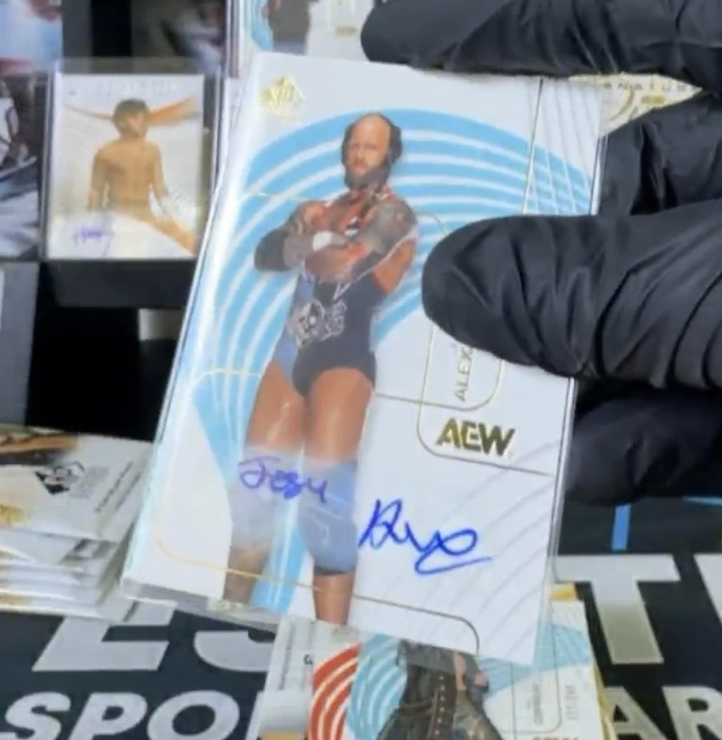Thanks <a href="/UpperDeckSports/">Upper Deck</a>!

Already was able to add to the <a href="/Walking_Weapon/">Josh Alexander</a> PC this morning from <a href="/AEW/">All Elite Wrestling</a> SP Signature!

One of the best AEW products that’s been released!

#AEW
#WALKINGWEAPON