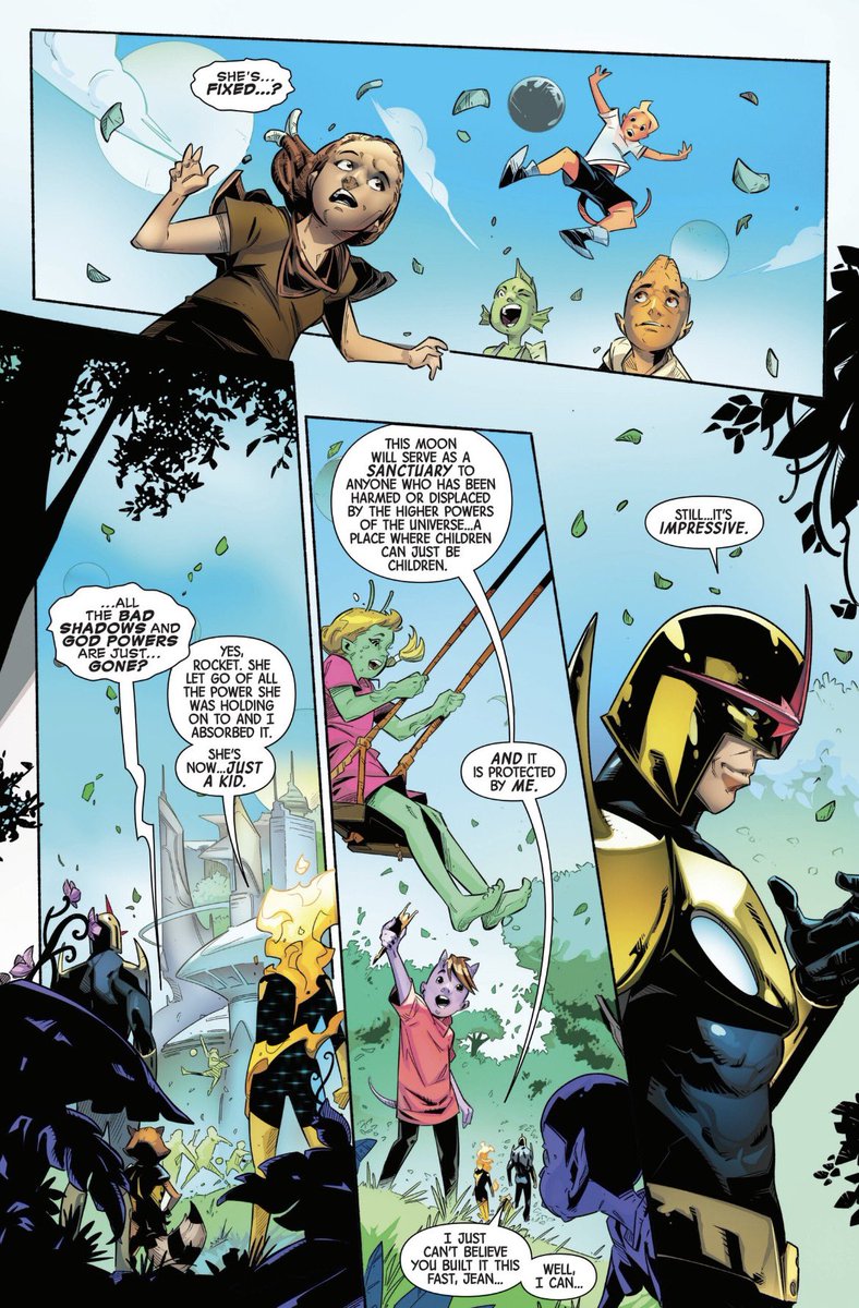 GreyMurdock's tweet image. “Sometimes I’d spend the whole night trying to figure it out.—I was doing it for me.” Jean knowing first hand how you’re childhood being stripped away all bcs she was different and her not wanting any other child to go through that 
#xspoilers